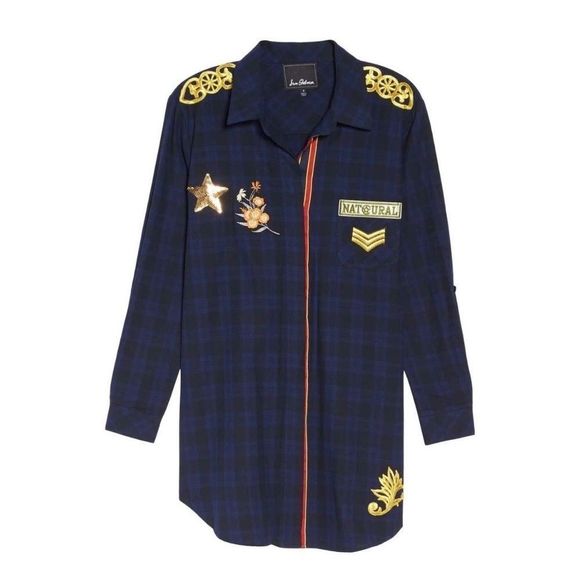 Plaid Patchwork Long Sleeves Flannel Shirt - Picture 3 of 6